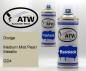 Preview: Dodge, Medium Mist Pearl Metallic, GD4: 400ml Sprühdose + 400ml Klarlack - Set, von ATW Autoteile West.
